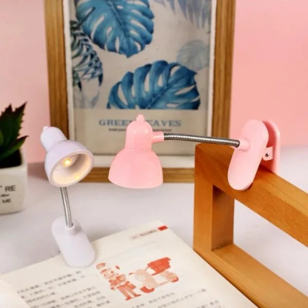 Mini Book Light With Clip – Cute Retro Night Lamp