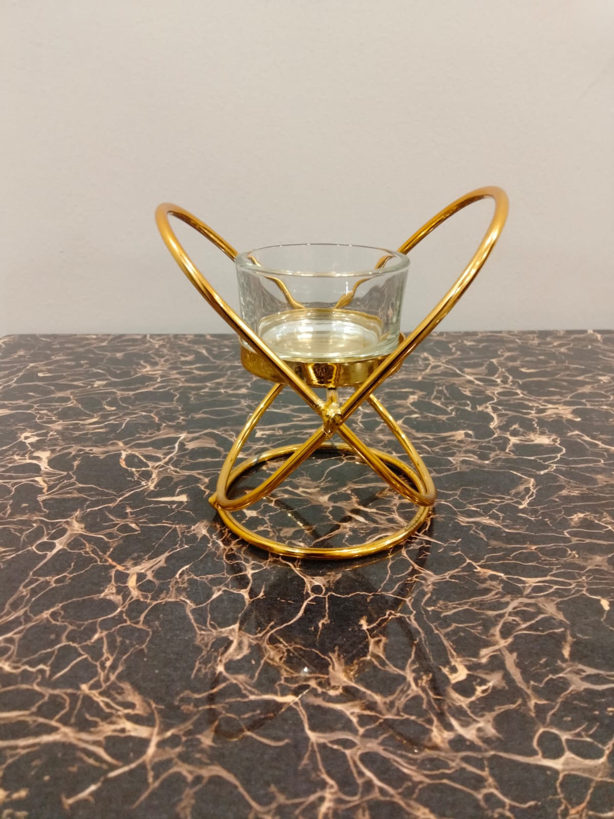 Decorative Metal Candle Stand for Home & Table Décor