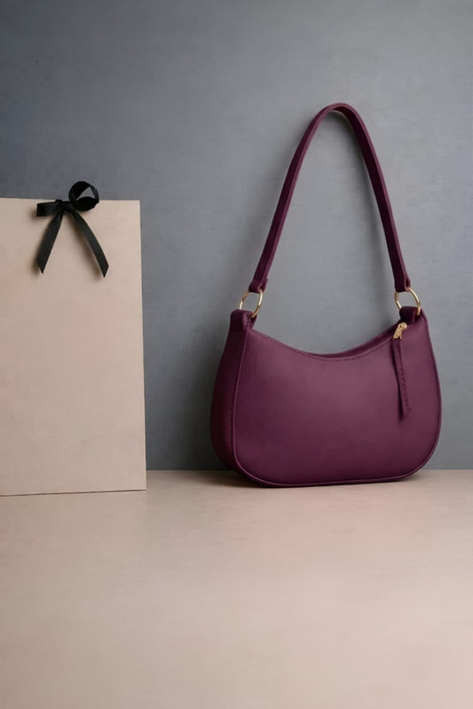 Women's Classic Zip Shoulder Bag