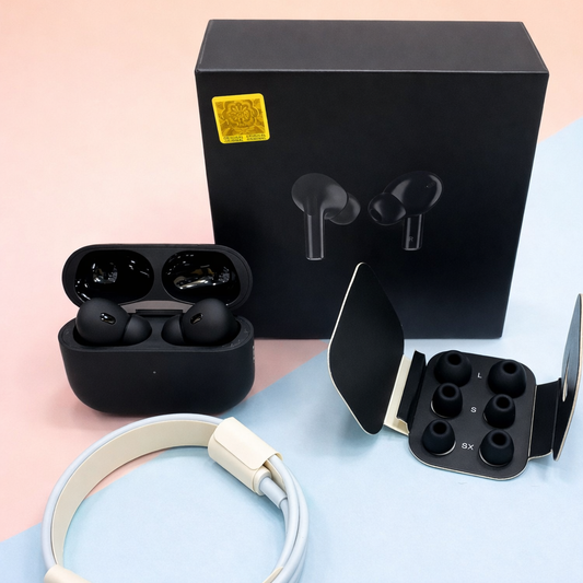Original Black Pro 2 Box Pack Wireless Earbuds with All Accessories