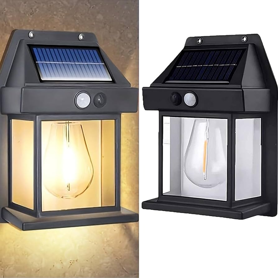 Solar Charge Motion Sensor Solar Waterproof Wall Lamp