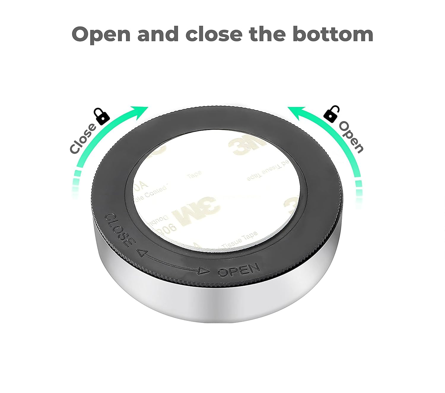 1 Pc Mini Wireless 3 LED Push Touch Wall Light