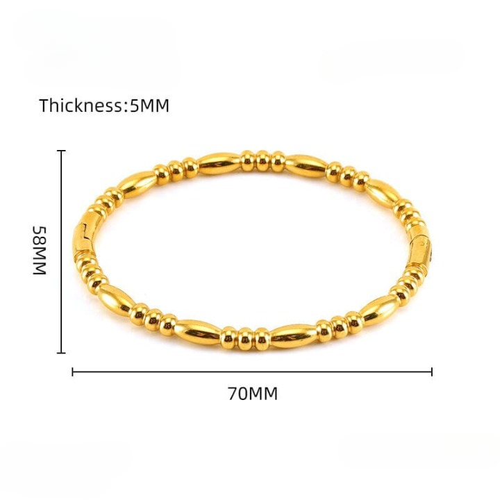 Filled Dots Bambo Korean Bangle