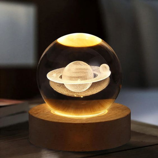 Beautiful 3D Crystal Ball LED Table Lamp