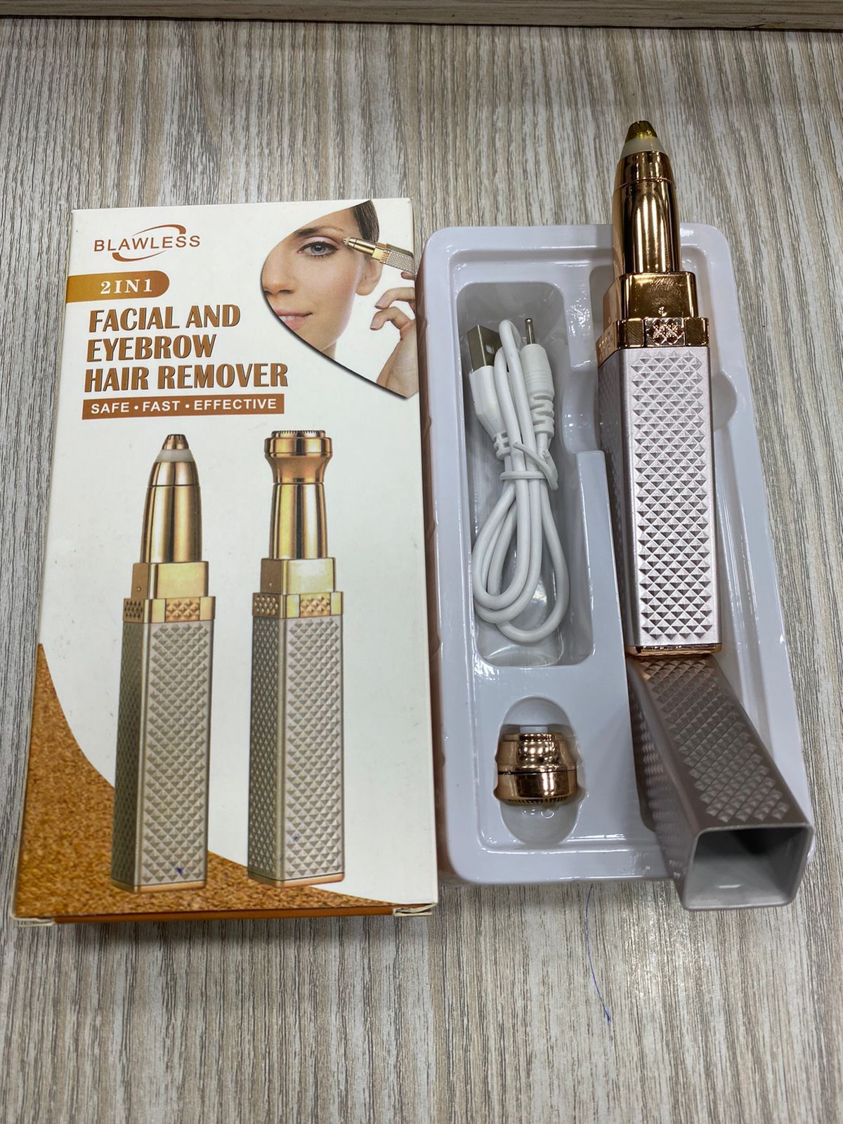 Updated Design 2-in-1 Flawless Eyebrow Trimmer | USB Rechargeable