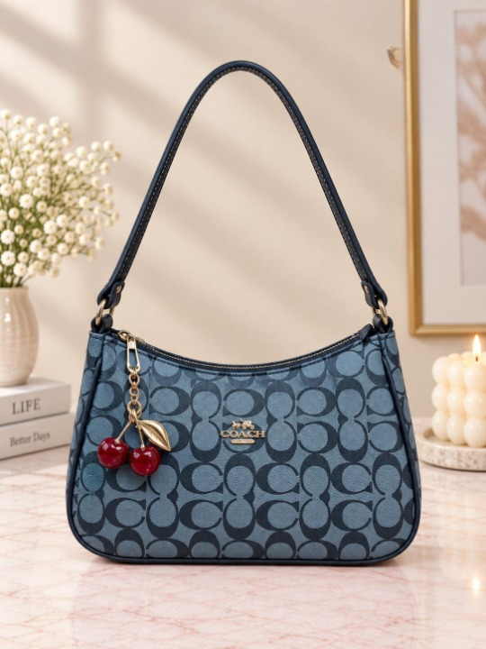 Coach Cherry Bag Curved Shoulder Bag Stylish Designer Handbag Accessory