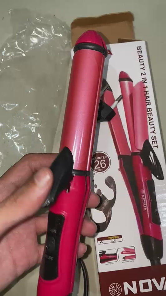 2in1 Nova Hair straightener & Curler